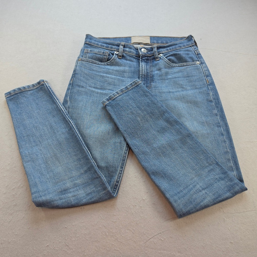 Everlane Womens Skinny Jeans Medium Wash Blue Denim Size 25 Ankle Length